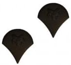 US Army Black Metal Pin-On Rank - Subdued Design for Military Uniforms