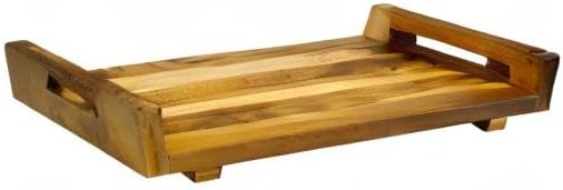 EcoDecors, 29 inch, with LiftAid Handles, Bath Tray for Tub, Bath Tub Tray Wood, Bathtub Table, Caddy for Bathtub in Natural Teak