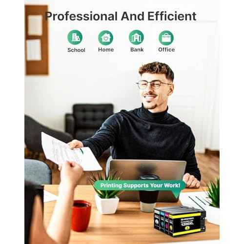 SHEENGO 1200XL Ink Cartridges Compatible Replacement for Canon Maxify 1200 Ink PGI-1200 XL Work with Mb2720 Mb2320 Mb2020 Mb2120 Mb2350 Printer (Black, Cyan, Magenta, Yellow, 4 Pack)