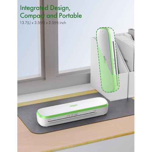 Laminator Machine, 9inch Silent Thermal Laminator with Complete Set for Home Office School