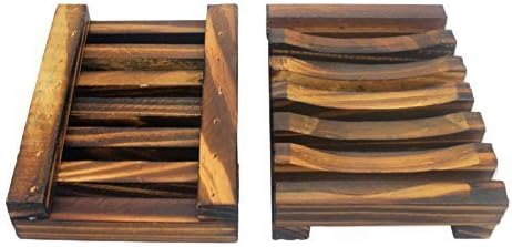 1 PCS Hawaii Style Bathroom Accessories Handmade Natural Wood Soap Dish Wooden Soap Holder