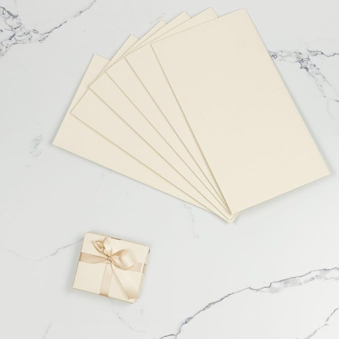 JAM Paper Gift Wrap - Matte Wrapping Paper Sheets - 30" x 20" Per Sheet (25 Sq Ft Total) - Matte Ivory - 6 Sheets/Pack