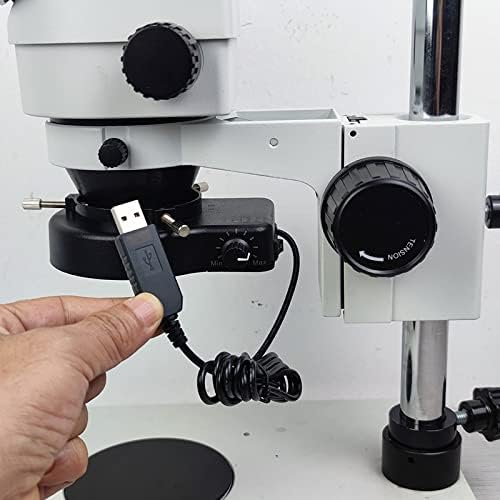 Regine Switzerland LED Ring Light Illuminator - USB 5V, 144 Adjustable Color Temperature, 4 Zone RGB for Microscopes
