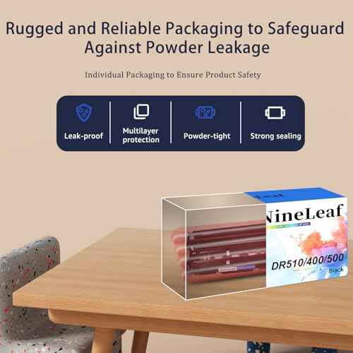 NineLeaf 1 Pack Compatible Drum Unit Replacement for Brother DR510 DR-510 DR500 DR400 to use in HL-1440 HL-5130 HL-5140 MFC-8220 MFC-8440 MFC-8640 intellifax 4100 Printer (Without Toner)