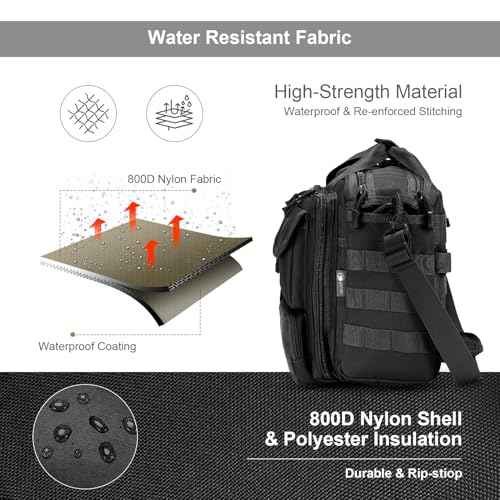 Stypos Tactical Messenger Bag Briefcase for Man Military Laptop Bag 14 Inch/15.6 Inch /17.3 Inch Messenger Shoulder Work Bag