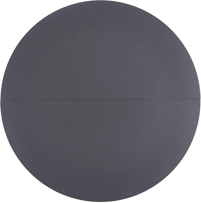 42" Tulip Table for 4-6 Persons Modern Round Dining Room Table, Mid-Century Modern Grey Small Kitchen Table with MDF Wooden Top, Leisure Coffee Table for Living Room, Dining Room, Office