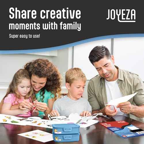 JOYEZA Premium Printable Vinyl Sticker Paper for Inkjet Printer - 80 Sheets Glossy White Waterproof, Dries Quickly Vivid Colors, Holds Ink well - Inkjet & Laser Printer