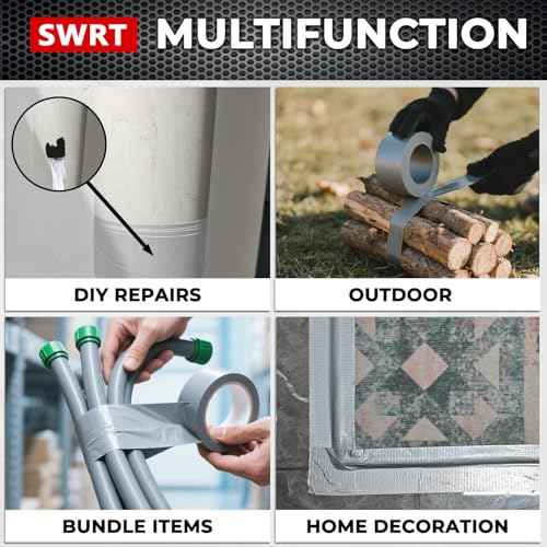 SWRT 24-Pack 9 Mil Silver Heavy Duty Duct Tape Strong Adhesive, 2 Inch x 720 Yd Duct Heavy Duty Waterproof All Weather Gray Duct Tape No Residue Sealing & Patching for Indoor&Outdoor Repair