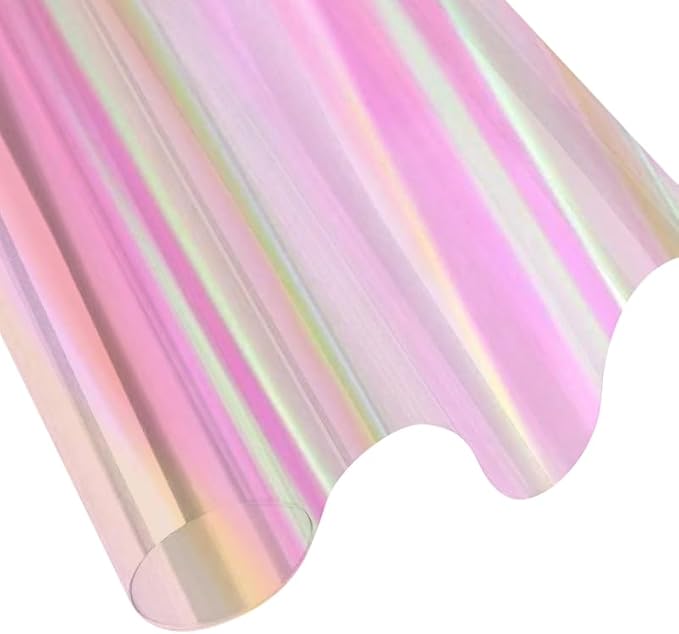 PerkHomy Iridescent 16" x 100' 3 Mil Thick Cellophane For Gift Basket Treats Goodie Wrapping Craft Flower Bouquet Plastic (Magical, 100ft (16in Width))