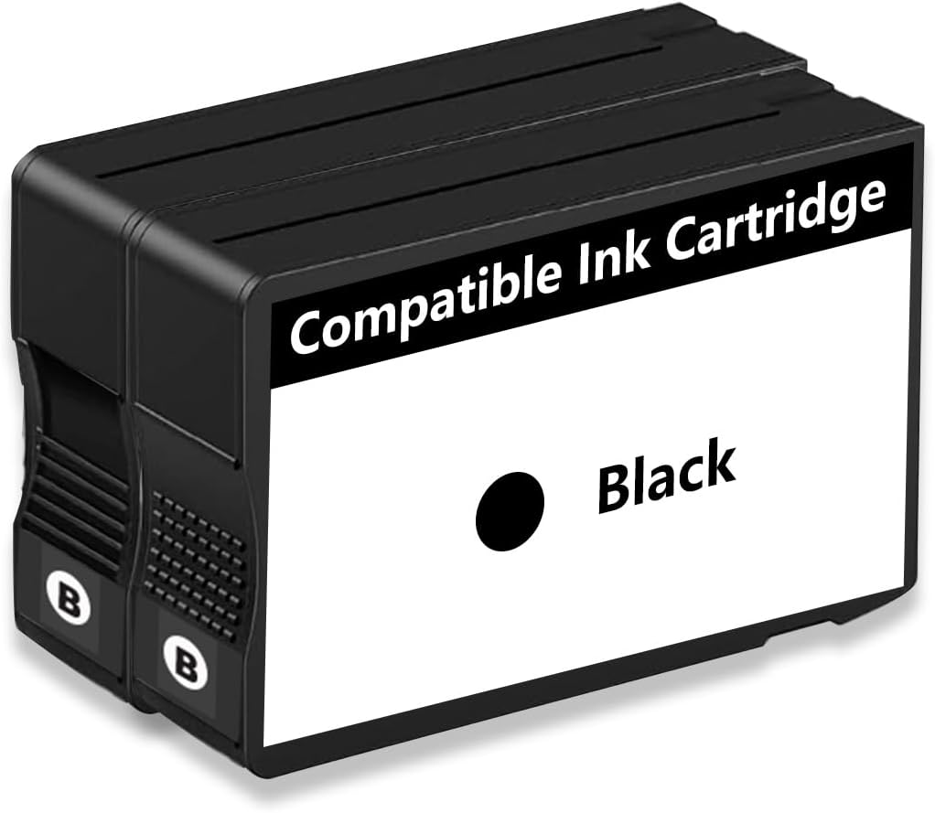 Skiennix Ink Cartridges - Compatible Replacement for Black | 2-Pack for High-Quality Printing