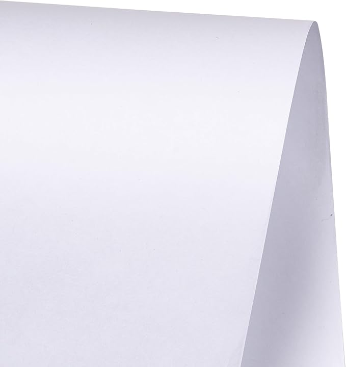 RUSPEPA 30"x 393"(32.8') White Kraft Wrapping Paper Large Jumbo Roll, Recyclable Art Gift Wrap Paper for Gift Wrapping, Table Covering, Craft Supplies, Bouquet Flower, Poster Bulletin Board, 80GSM
