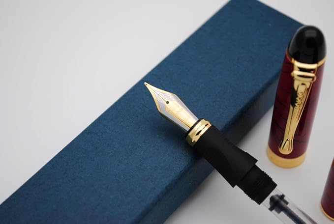 JINHAO X450 Fountain Pen M Nib (Bright Red)