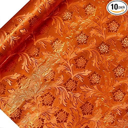 20" X 10 Yds Bitter Sweet Polyethylene Embossed Floral Foil