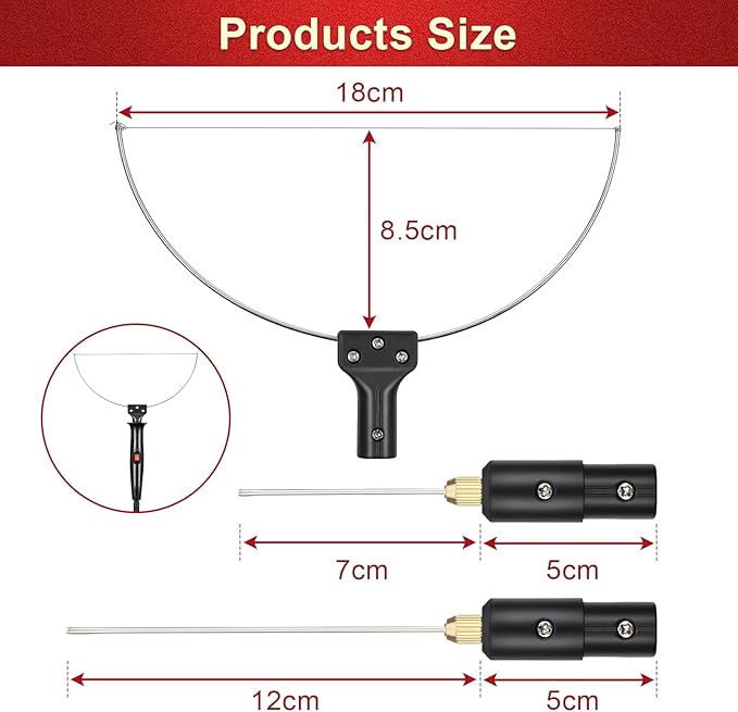 GOCHANGE 3 in 1 Foam Cutter Electric Styrofoam Cutting Tool, 100-240V / 18W Hot Knife Cutting Tool Foam with Electronic Adaptor for Small Cutting Project, DIY Craft, Foam Carving