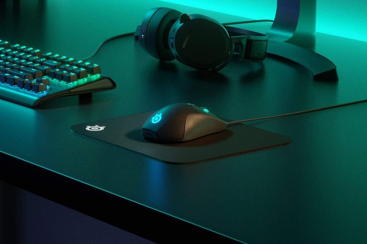 SteelSeries QcK Gaming Mouse Pad - Small Cloth Design - Perfectly Optimized for Gaming Sensors