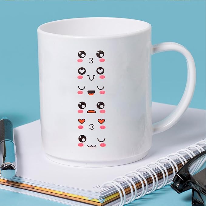 360Pcs Cute Cartoon Face Stickers for for Halloween, Christmas and Valentine's Day Daily Life, Expression Stickers with Colorful Eyes Nose Mouth Creative Stationery Sticker(Cute)