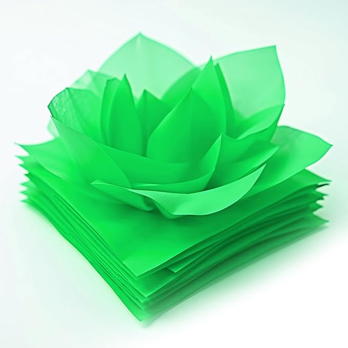 SANZIX 150 Sheets Green Tissue Paper for Gift Bags Bulk 14x20 Inch- Green Christmas Wrapping Paper Perfect for Christmas Gifts, S Patrick's Day, Birthday, DIY, Bouquet, Holiday & Xmas Decorations