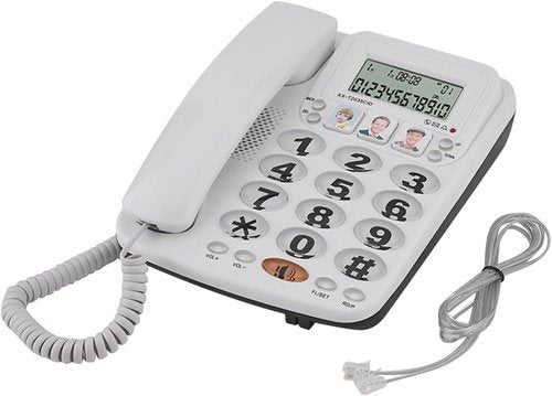 Regine Switzerland Corded Phone - 2-Line Design with Answering Machine & Caller ID | Noise Cancelling for Home & Office