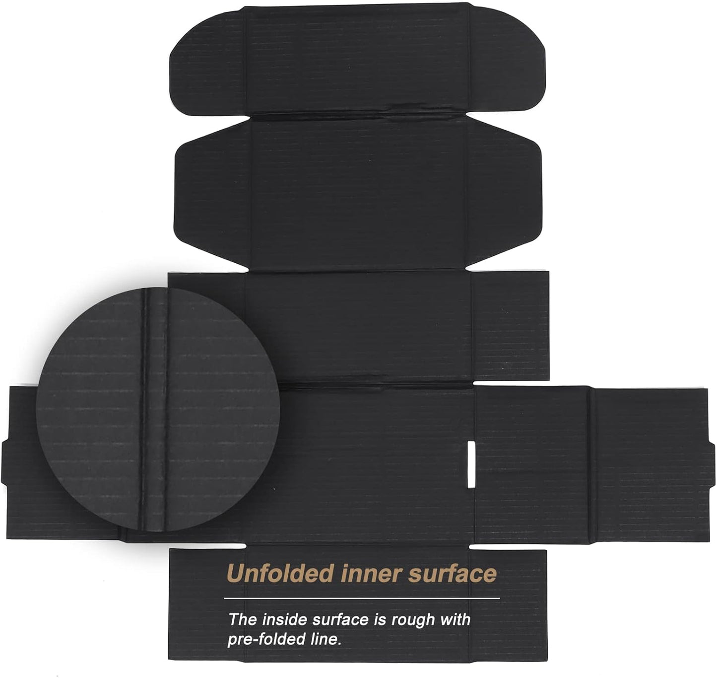 ZBEIVAN Black Small Shipping Boxes - 6x4x3 Corrugated Cardboard Mailer | 20 Pack for Gifts & Packaging