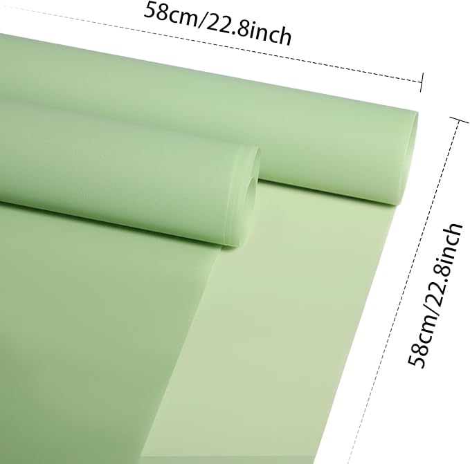 DEWJDFSC 20 Sheets Flower Wrapping Paper,Waterproof Floral Korean Bouquet Wrapping Paper, Florist Supplies, Suitable for Flowers Gift Packaging(Green-2)