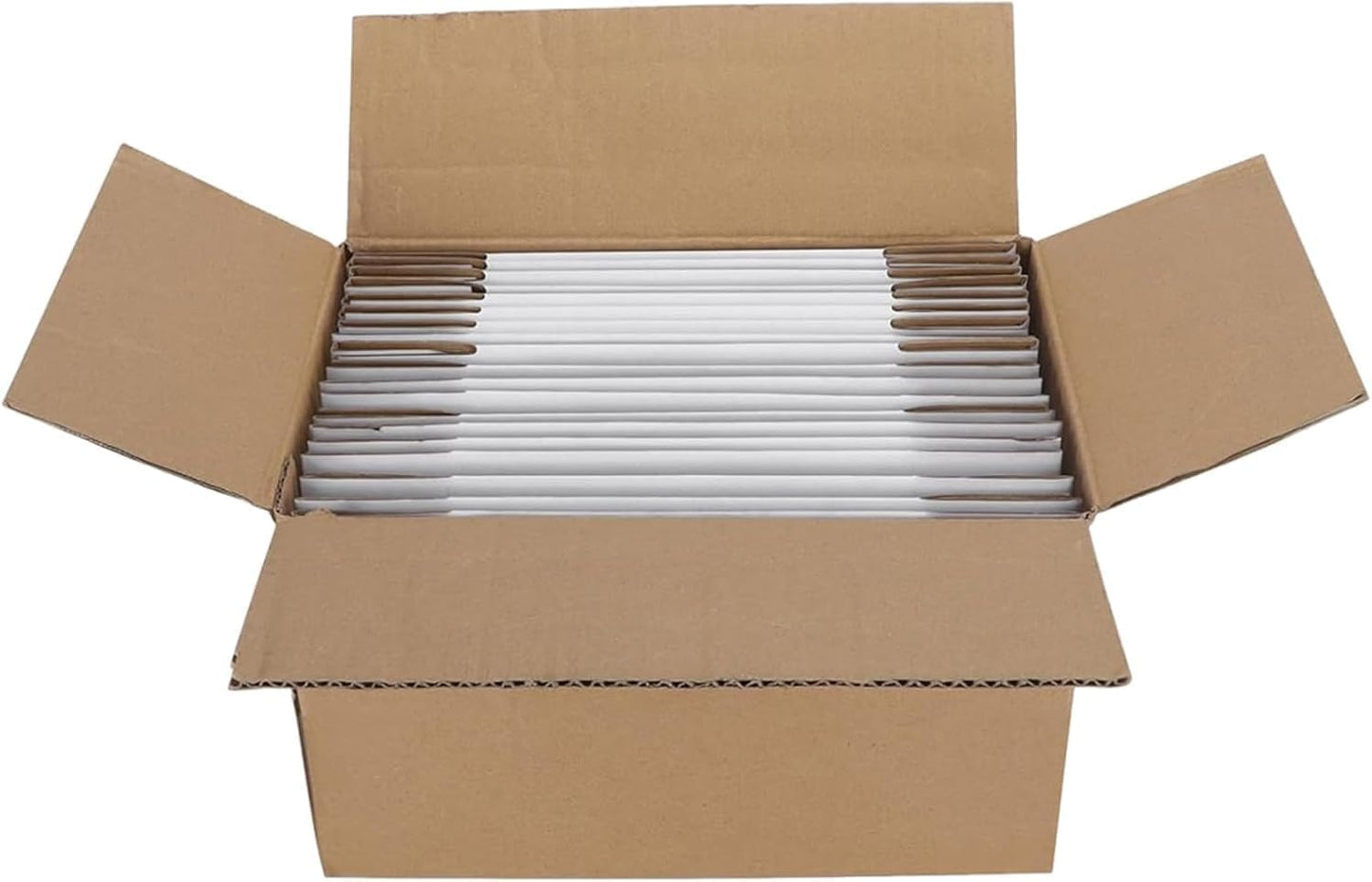 50 Pack Small Shipping Boxes - White Corrugated Cardboard Packaging for Small Businesses | 6x4x3 Inches