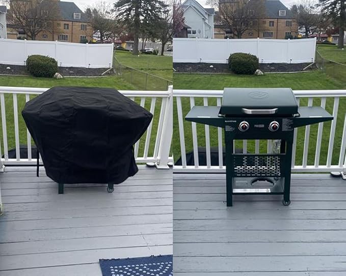 ZJYWSCH Griddle Cover for Blackstone Pro Series 22" Griddle 2165 2063 2414, Heavy Duty Waterproof Cover for Blackstone ProSeries 22 inch 2 Burner Propane Griddle with Hood