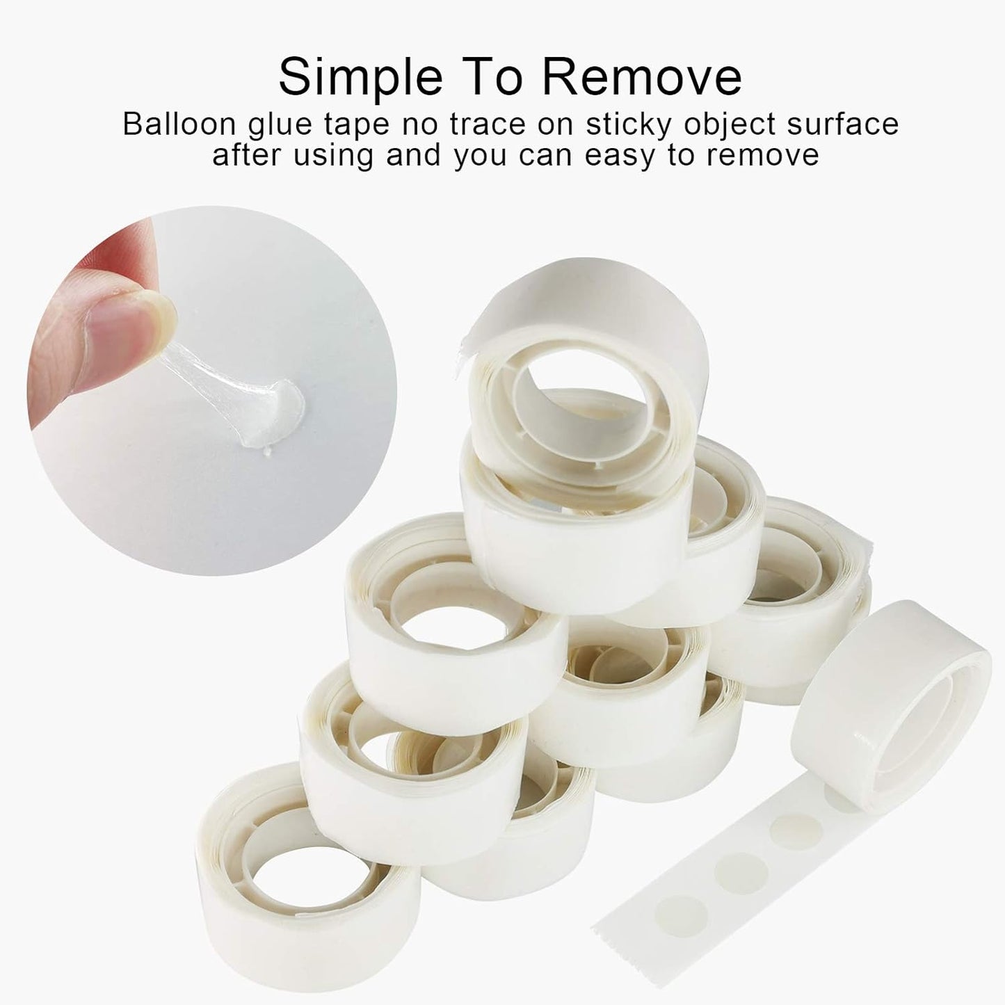 1500 Glue Points | Regine Switzerland Balloon Dot Glue Stickers - Removable Craft Adhesive for DIY Decorations