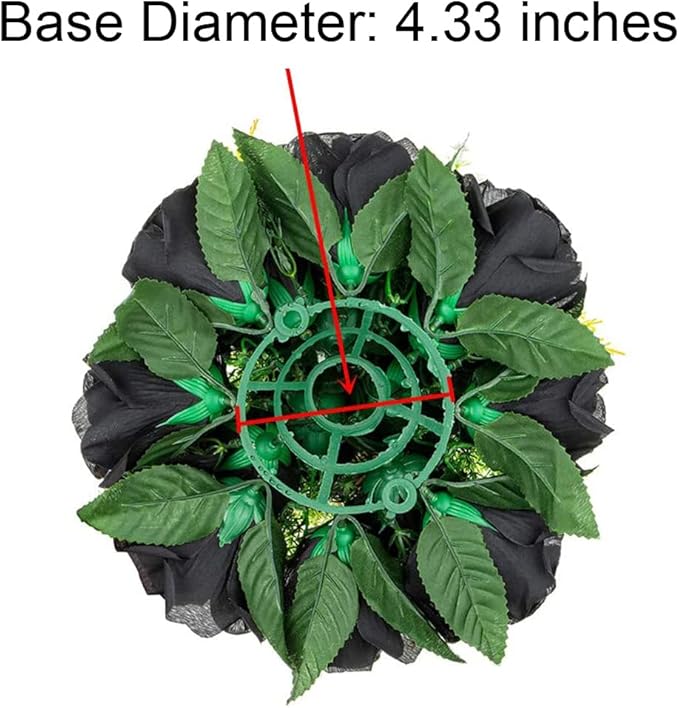 Flower Centerpieces for Wedding Tables: Halloween Table Decorations Black Flower Balls Centerpieces for ,Engagement Cerebration Party Gothic Center Pieces 2 Packs