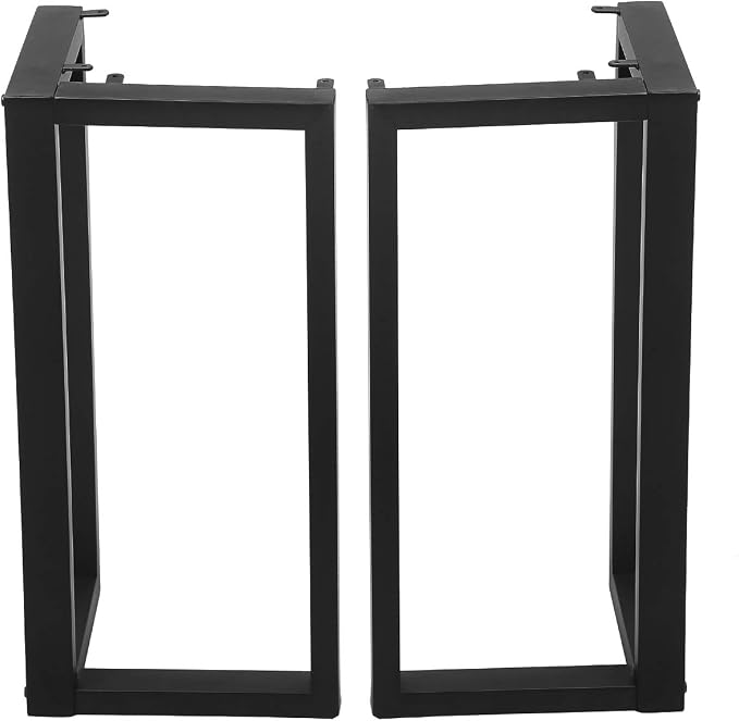MBQQ 2 Pcs V Shape Table Legs - Heavy Duty Metal, Dining Table & DIY Iron Bench Legs (H28"xW17.7")