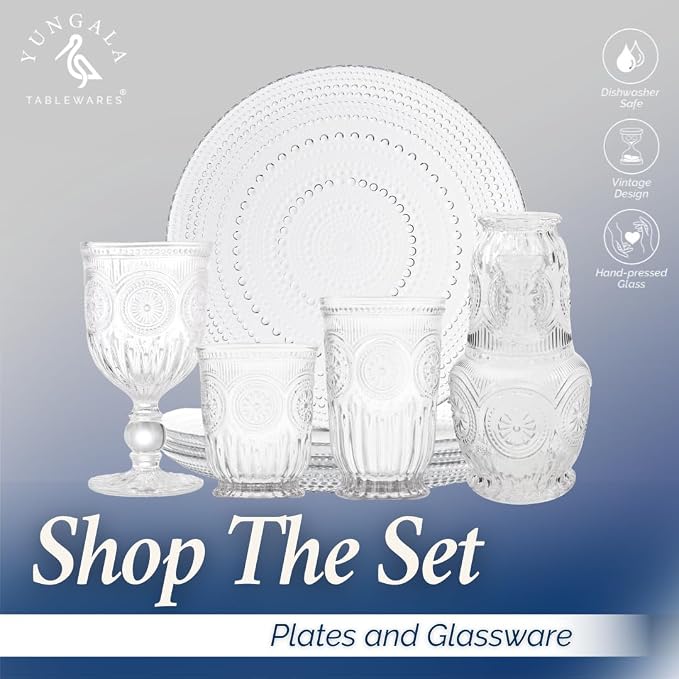 Clear Highball Glasses Set of 6 Tall Drinking Glasses 10 oz