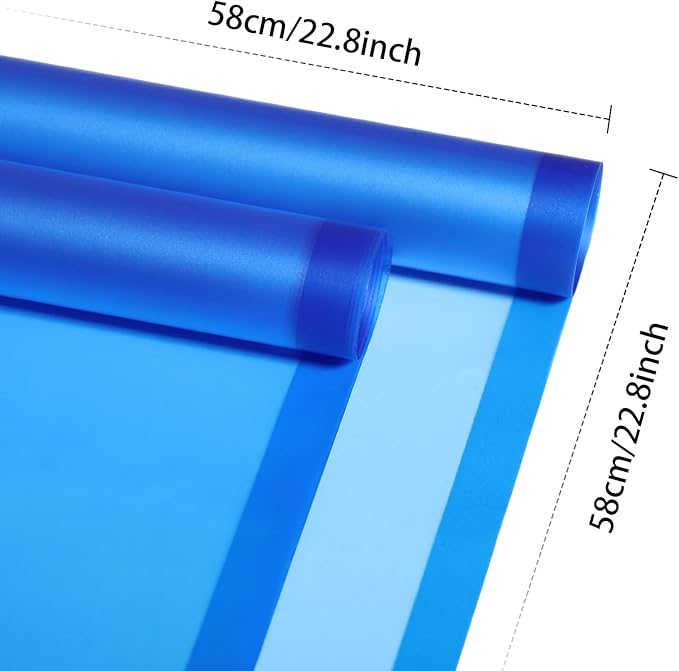 DEWJDFSC 20 Sheets Flower Wrapping Paper,Waterproof Floral Korean Bouquet Wrapping Paper, Florist Supplies, Suitable for Flowers Gift Packaging(Blue-4)