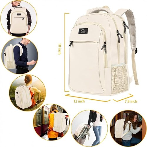 MATEIN Laptop Backpack - 15.6 Inch Anti-Theft Water-Resistant Travel Bag for Women & Professionals