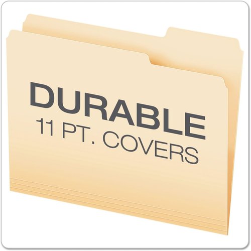 Pendaflex File Folders - Letter Size Manila with 1/3 Cut - 100 Count Box for Organized Filing