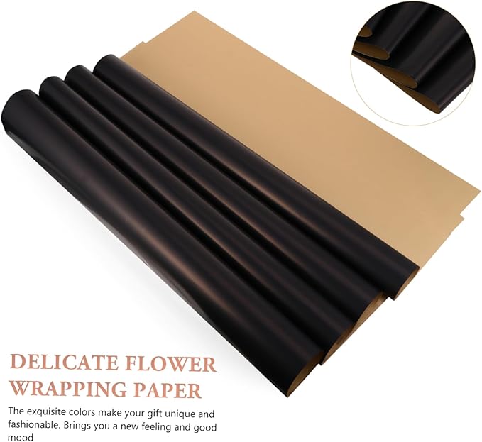 BCOATH 20Pcs Double-Sided Flower Wrap Paper -Tone Floral Packaging Paper for Wedding Birthday Party DIY Wrapping and Bouquet Supplies