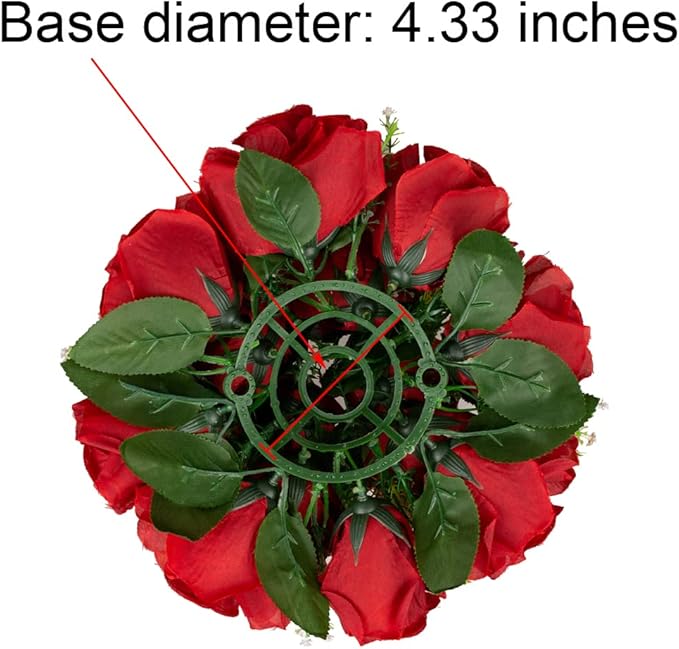 Flower Centerpieces for Wedding Tables: Wedding Table Decorations Crimson Flower Balls Centerpieces for Engagement Cerebration Party Center Pieces 6 Packs