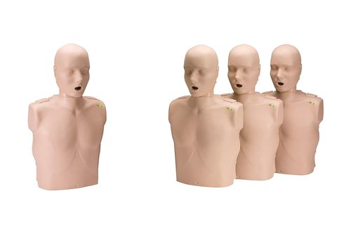 Prestan Professional CPR-AED Training Manikin 4-Pack - Medium Skin Tone with CPR Monitor