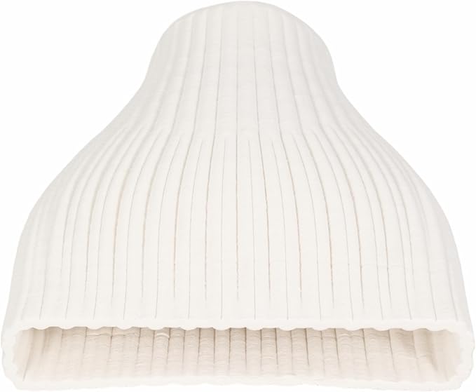 Ceramic Vase for Home Decor – Elegant Flower Vase for Living Room, Table Accent, or Bedroom Decor – 3D Printed Accent Piece for Office, Room, or House Styling – 9” Ivory