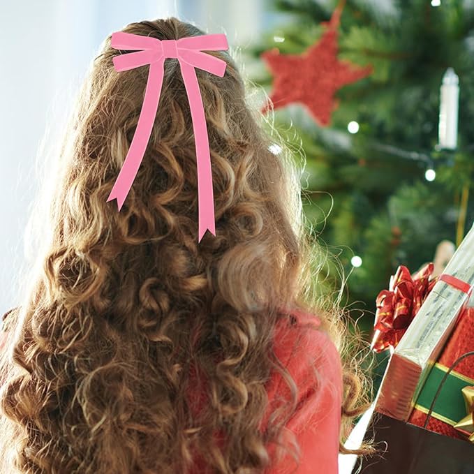 10 Yards Pink Velvet Ribbon for Christmas Tree,5/8 Inch Velvet Christmas Ribbon for Gift Wrapping Crafts Bow Wreath Holiday Decorations (Pink)