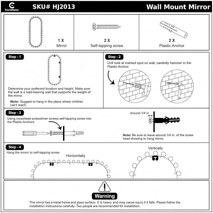 Oval Full-Length Wall Mounted Mirror 20" x 51", Antique Gold Beaded Beveled Mirror with Ball Frame, Vertical & Horizontal Hanging Wall Mirror for Bathroom, Bedroom, Dressing Room, Entryway