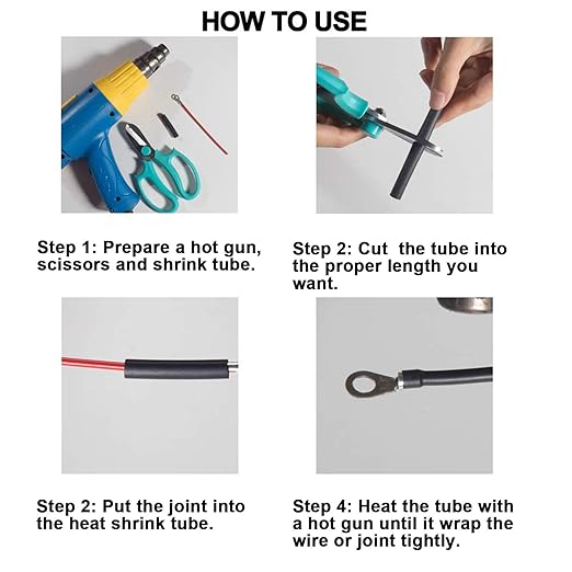 1.5 inch (Diameter) 3:1 Waterproof Heat Shrink Tubing Kit, Large Marine Dual Wall Adhesive Shrinkable Wire Wrap Tube, Insulation Sealing Wear-Resistant Cable Protector by YUKSY (4ft, Black)