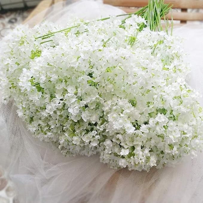 Bringsine Baby Breath Gypsophila Wedding Decoration Bride White Colour Pu Flowers 30 Pieces/lot
