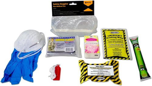 QuakeHOLD! Emergency Preparedness Kit - Compact Survival Bag with 5-Year Food & Water | Ideal for Home, Office, Car