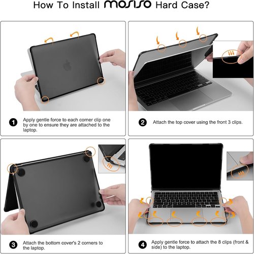 MOSISO MacBook Air 13-Inch Case - Anti-Crack & Anti-Fingerprint Hard Shell | Pink, Compatible with M5, M4, M3, M2 (2022-2026)