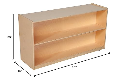 Wood Designs Adjustable Shelf Storage – Wooden Classroom Bookcase with Adjustable Shelves