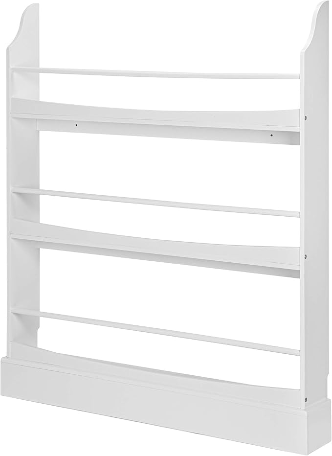 UTEX Kids Bookshelf, 3 Tiers Book Shelf and Storage for Kids Rooms, Kids Bookcase Rack Wall for Bedroom,Study Living Room,White