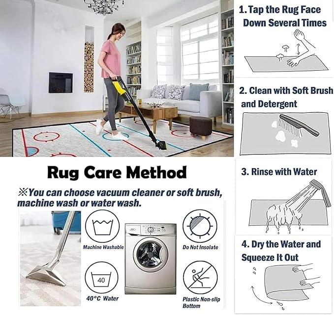 3D Geometric Area Rugs, Black White Block Pattern Carpet, Washable Non Slip Low Pile Soft Rug for Living Room Bedroom Decor Mat 3x4ft(Small)