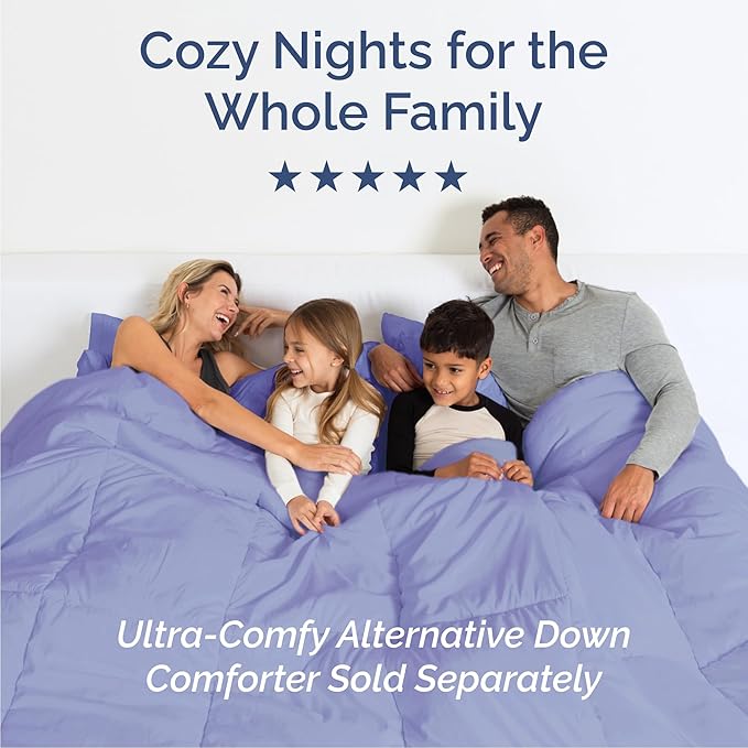 Queen Size 4 Piece Sheet Set - Comfy Breathable & Cooling Bed Sheets Set - Hotel Luxury Bedding for Women, Men, Kids, Teens, Boys & Girls - Deep Pockets, Ultra-Soft, Wrinkle Free - Oeko-Tex - Lavender