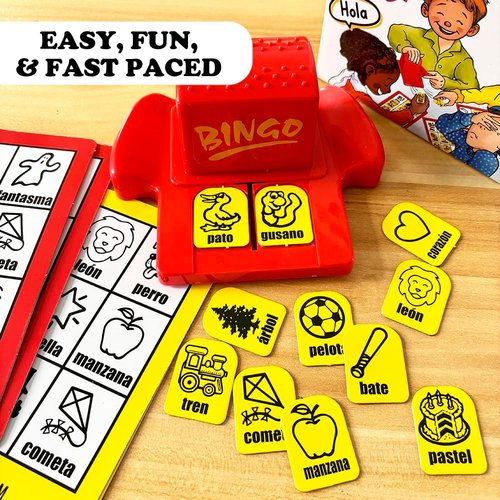 1Step2Dream Spanish Bingo Game - Fun Sight Word Matching for Kids | Perfect for Classroom & Family Learning