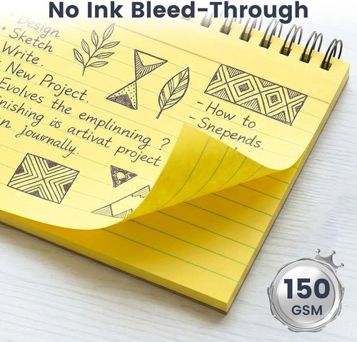 Koogel 500PCS Colored Index Cards - 3x5 Lined Flashcards with Rings | Perfect for School & Study
