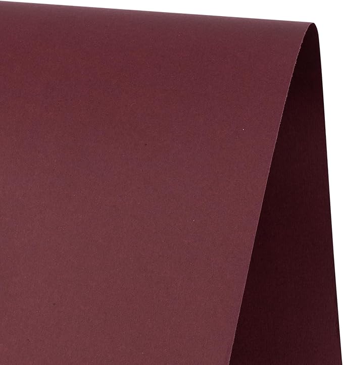 RUSPEPA 30"x 393"(32.8') Wine Red Kraft Wrapping Paper Large Jumbo Roll, Recyclable Burgundy Gift Wrap Paper for Christmas Gift Wrapping, Table Cover, DIY Crafting, Mother's Day Bouquet Flower, 80GSM